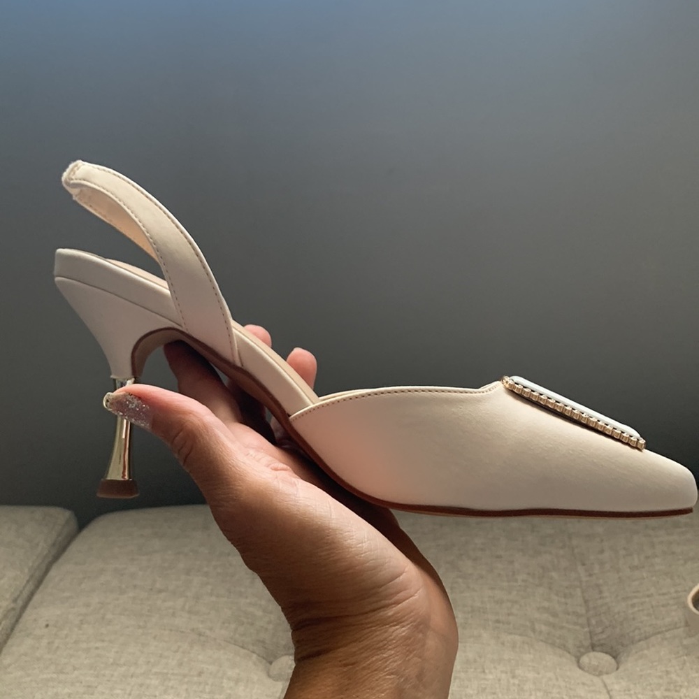 Bridal stiletto heels white - Picture 5 of 6
